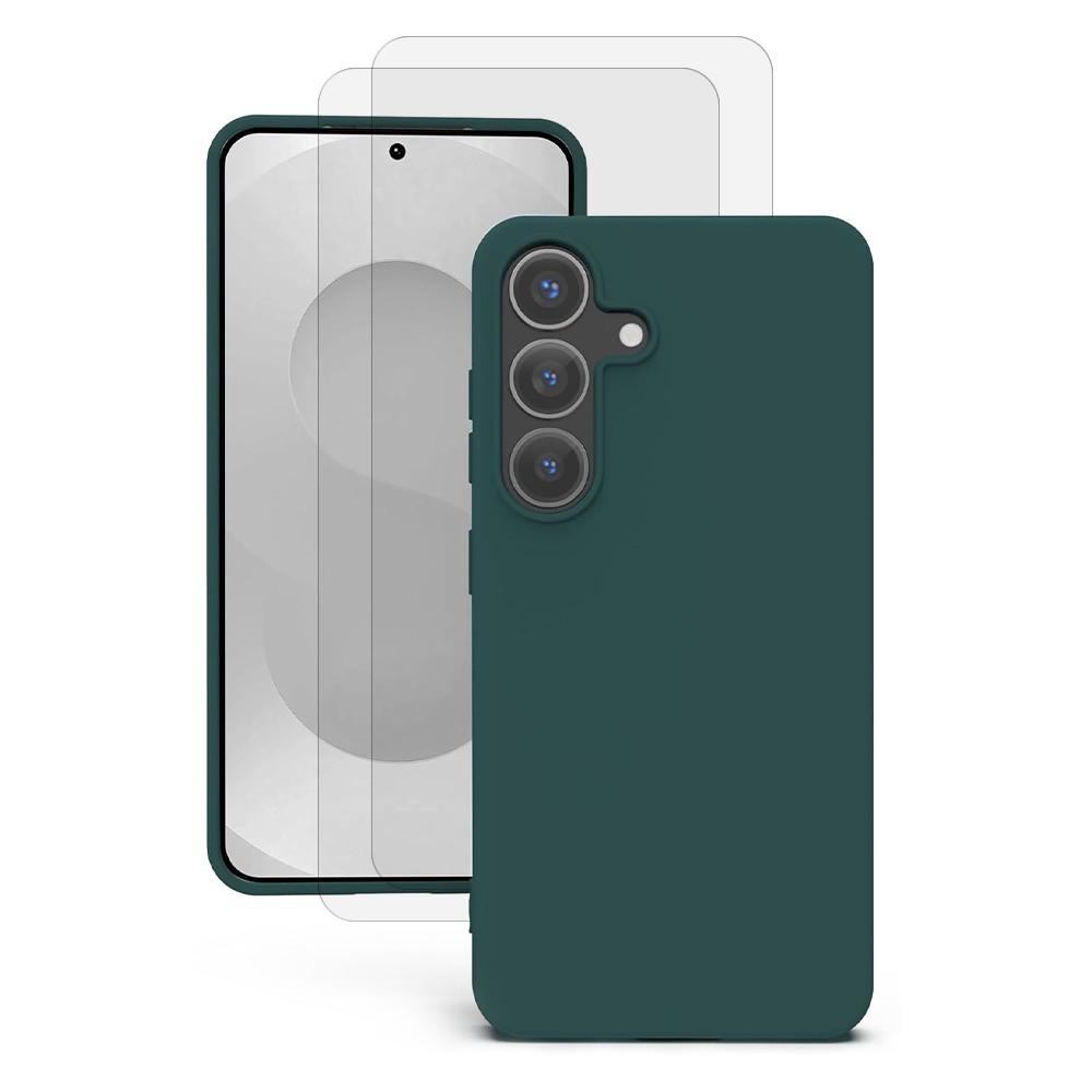 Acheter Coque Galaxy S25 Plus et 2 écrans de protection - Silicone - Vert Reconditionné - 23,99 € Coque Galaxy S25 Plus et 2 écrans de protection - Silicone - Vert Reconditionné - reconditionné disponible sur Backmarket
