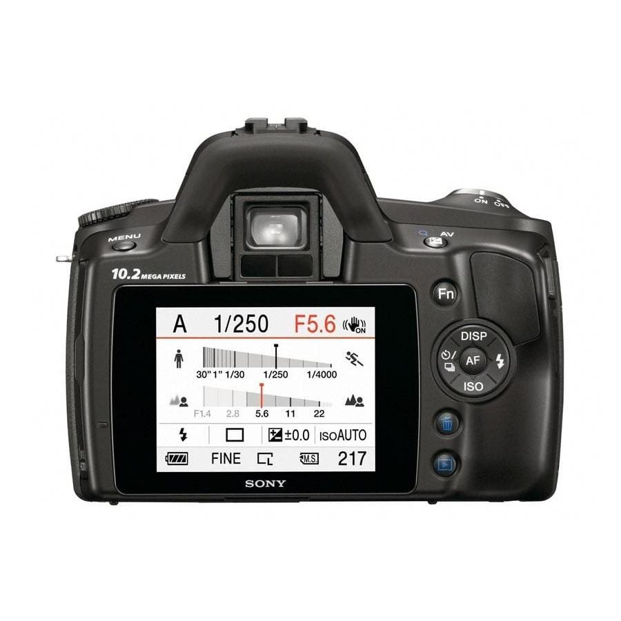 Reflex - Sony Alpha DSLR-A230 - Noir + Minolta AF Zoom 28-80mm f/3.5-5.6 MACRO Reconditionné - Sony reconditionné disponible sur Backmarket