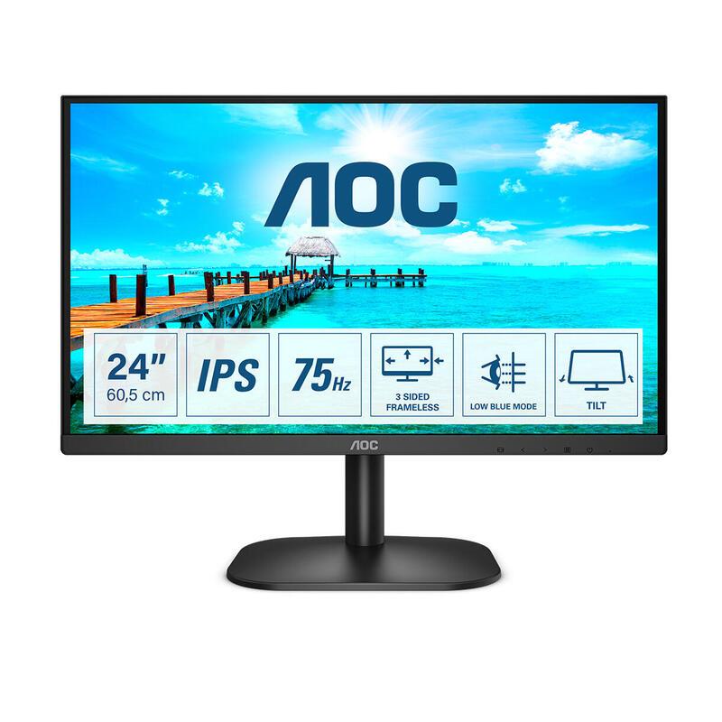 Écran 23"" LED FHD Aoc 24B2XD Reconditionné - AOC reconditionné disponible sur Backmarket