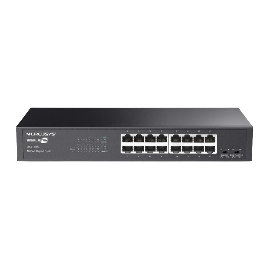 Switch Tp-Link MercuSys MS116GS Reconditionné - TP-Link reconditionné disponible sur Backmarket