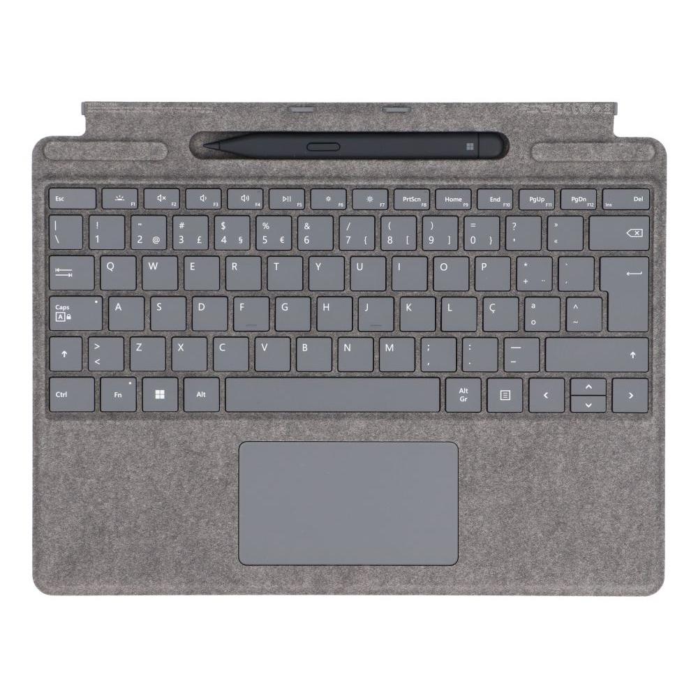 Clavier Microsoft QWERTY Portugais Sans-fil rétroéclairé Surface Pro X / 8 / 9 Signature Keyboard + Slim Pen Reconditionné - Microsoft reconditionné disponible sur Backmarket