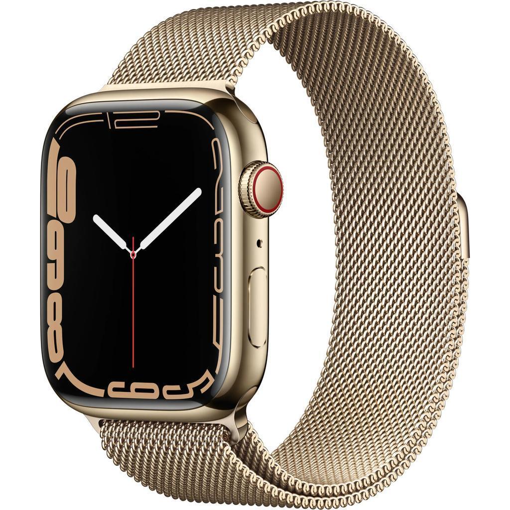 Acheter Apple Watch Series 7 (2021) GPS + Cellular 45 mm - Acier inoxydable Or - Bracelet milanais Or Reconditionné - 394,37 € Apple Watch Series 7 (2021) GPS + Cellular 45 mm - Acier inoxydable Or - Bracelet milanais Or Reconditionné - Apple reconditionné disponible sur Backmarket