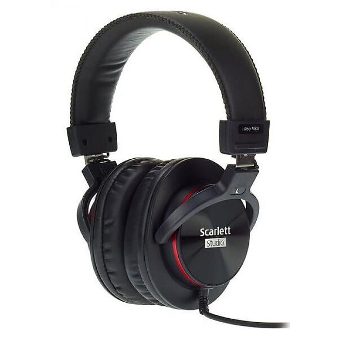 Casque réducteur de bruit filaire avec micro Focusrite HP60 MKIII - Rouge/Noir - Reconditionné Focusrite sur Backmarket
