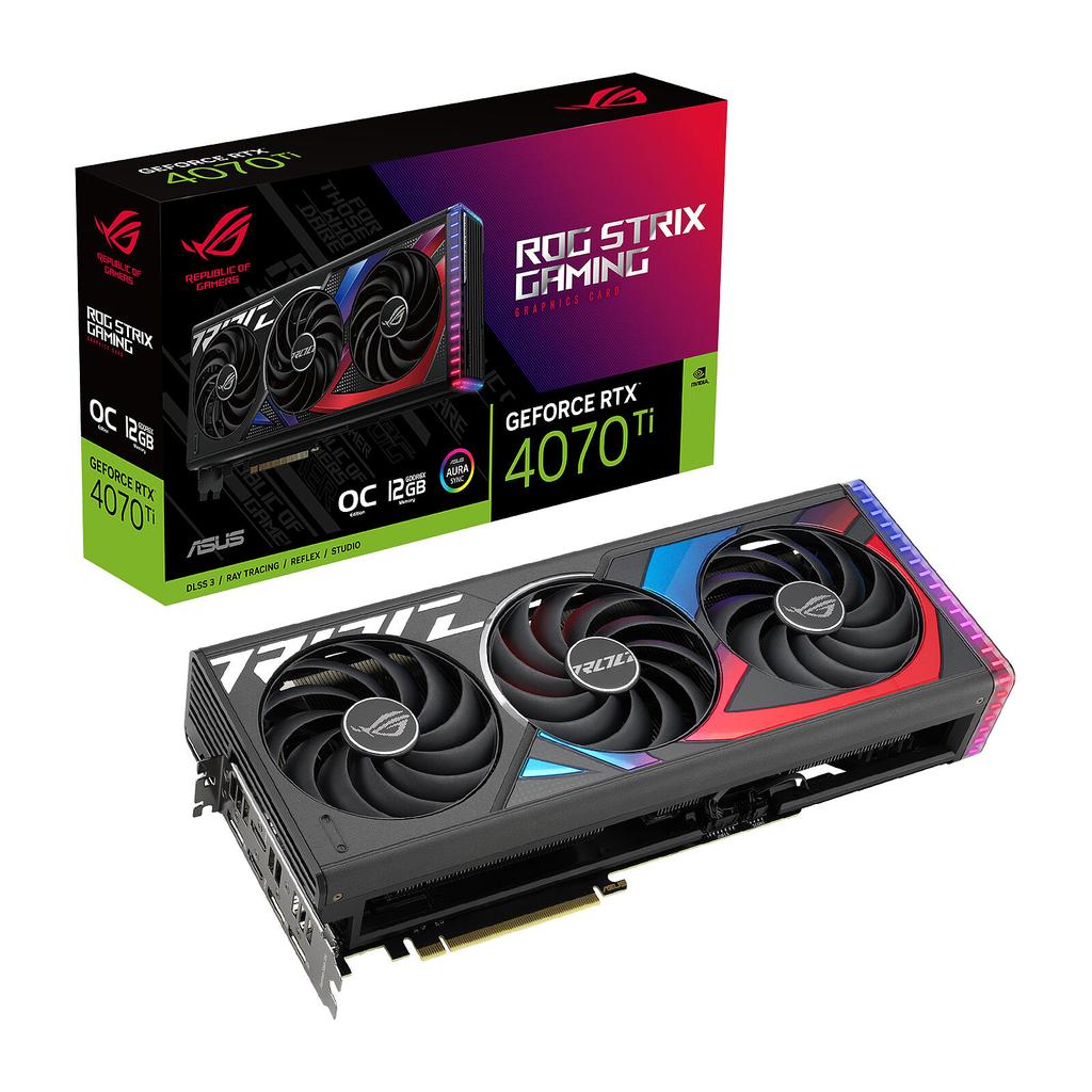 Asus NVIDIA GeForce RTX 4070 Ti 12GB GDDR6X ROG STRIX OC Carte Graphique