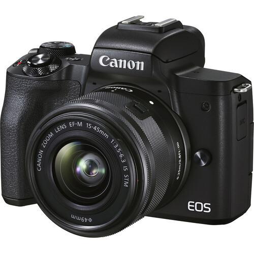 Reflex EOS M50 Mark II - Noir + Canon Zoom Lens EF-M 15-45mm f/3.5-6.3 IS STM f/3.5-6.3 Reconditionné - Canon reconditionné disponible sur Backmarket