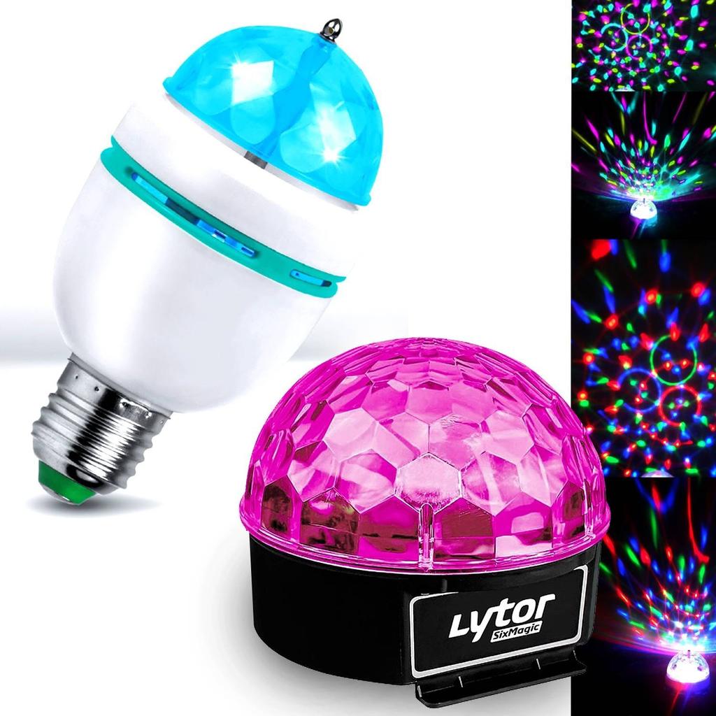 Acheter Éclairage Lytor Pack DJ LED Ampoule Mini DIAMS RVBA Culot E-27 + Jeu de lumière SIXMAGIC Reconditionné - 48,99 € Éclairage Lytor Pack DJ LED Ampoule Mini DIAMS RVBA Culot E-27 + Jeu de lumière SIXMAGIC Reconditionné - N/A reconditionné disponible sur Backmarket