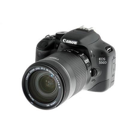 Reflex EOS 550D - Noir + Canon Canon EFS 18-135 mm f/3.5-5.6 IS f/3.5-5.6 IS Reconditionné - Canon reconditionné disponible sur Backmarket