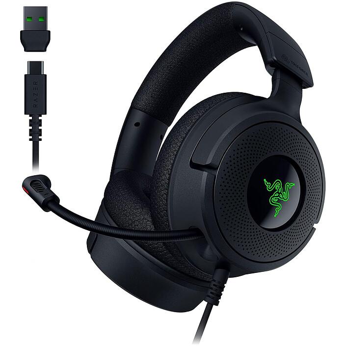 Casque réducteur de bruit gaming filaire avec micro Razer Kraken V4 X - Noir Reconditionné - Razer reconditionné disponible sur Backmarket