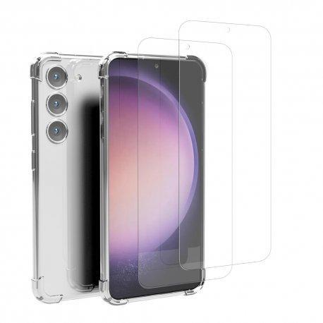 Coque Galaxy S23 et 2 écrans de protection - TPU - Transparent Reconditionné - N/A reconditionné disponible sur Backmarket