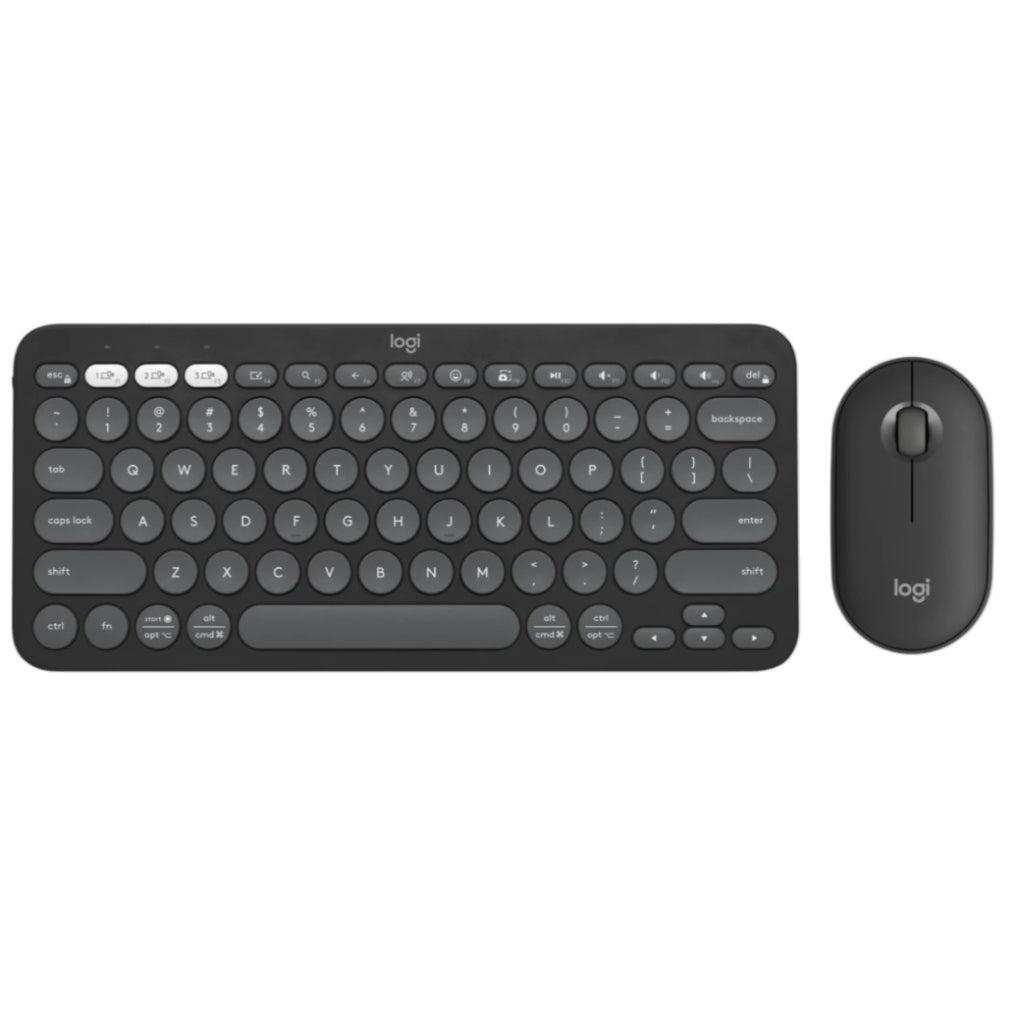 Clavier Logitech QWERTY Sans-fil Pebble 2 Combo