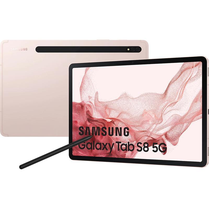 Galaxy Tab S8 128GB - Or Rose - WiFi + 5G