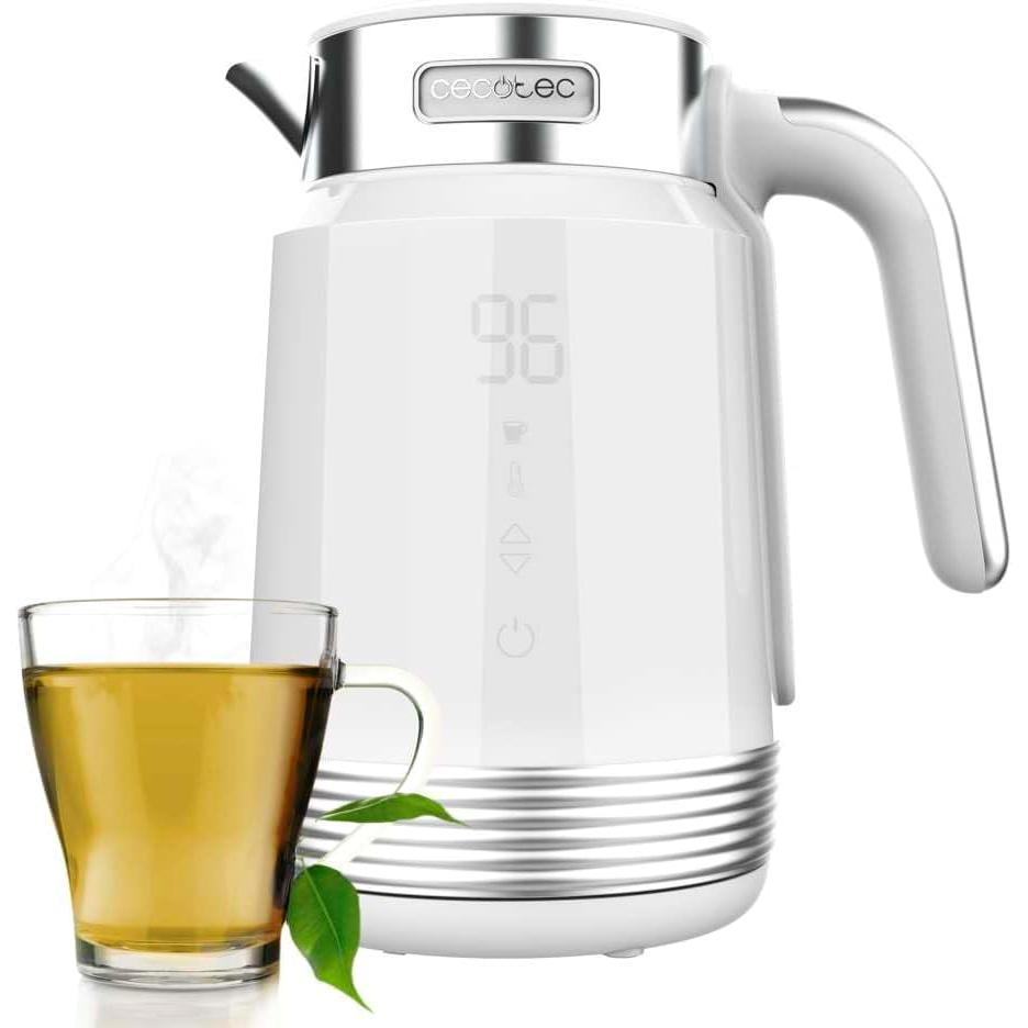 Cecotec ThermoSense 600 Touch White Blanc 1,7000L - Bouilloire électrique