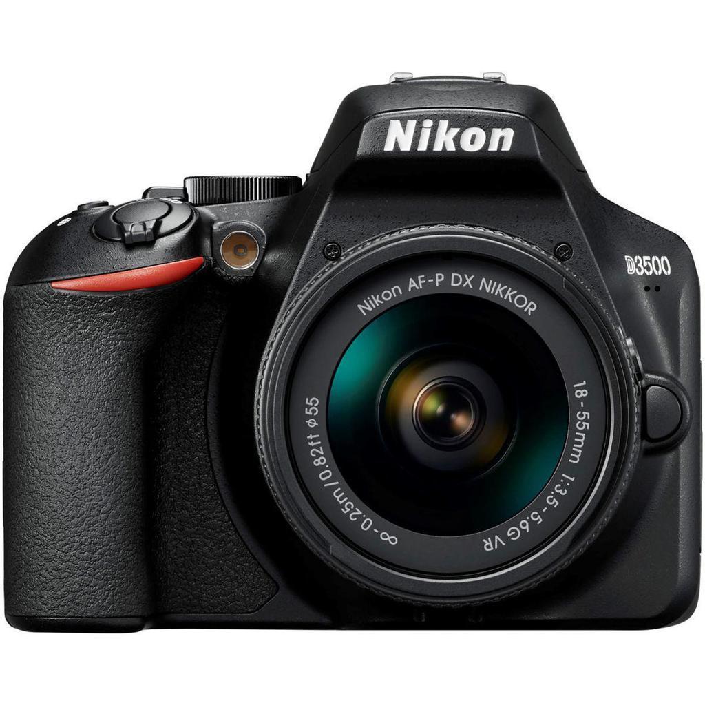 Reflex D3500 - Noir + Nikon AF-P DX Nikkor 18-55mm f/3.5-5.6G VR f/3.5-5.6 Reconditionné - Nikon reconditionné disponible sur Backmarket