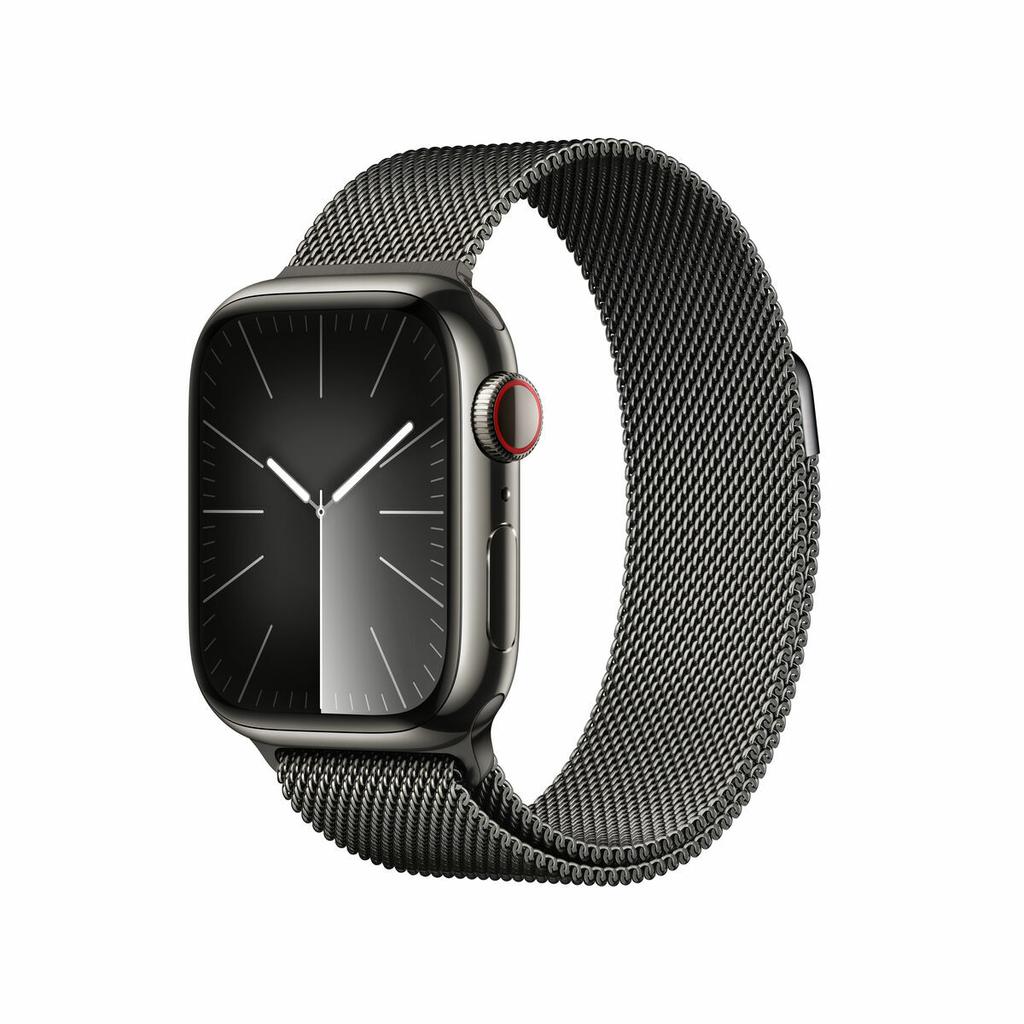 Acheter Apple Watch Series 9 (2023) GPS + Cellular 41 mm - Acier inoxydable Graphite - Bracelet milanais Noir Reconditionné - 304,00 € Apple Watch Series 9 (2023) GPS + Cellular 41 mm - Acier inoxydable Graphite - Bracelet milanais Noir Reconditionné - Apple reconditionné disponible sur Backmarket