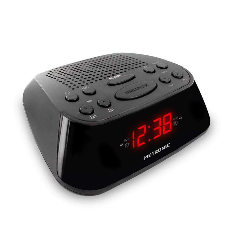 Acheter Radio Metronic Radio-réveil FM double alarme - noir alarm Reconditionné - 16,92 € Radio Metronic Radio-réveil FM double alarme - noir alarm Reconditionné - Metronic reconditionné disponible sur Backmarket