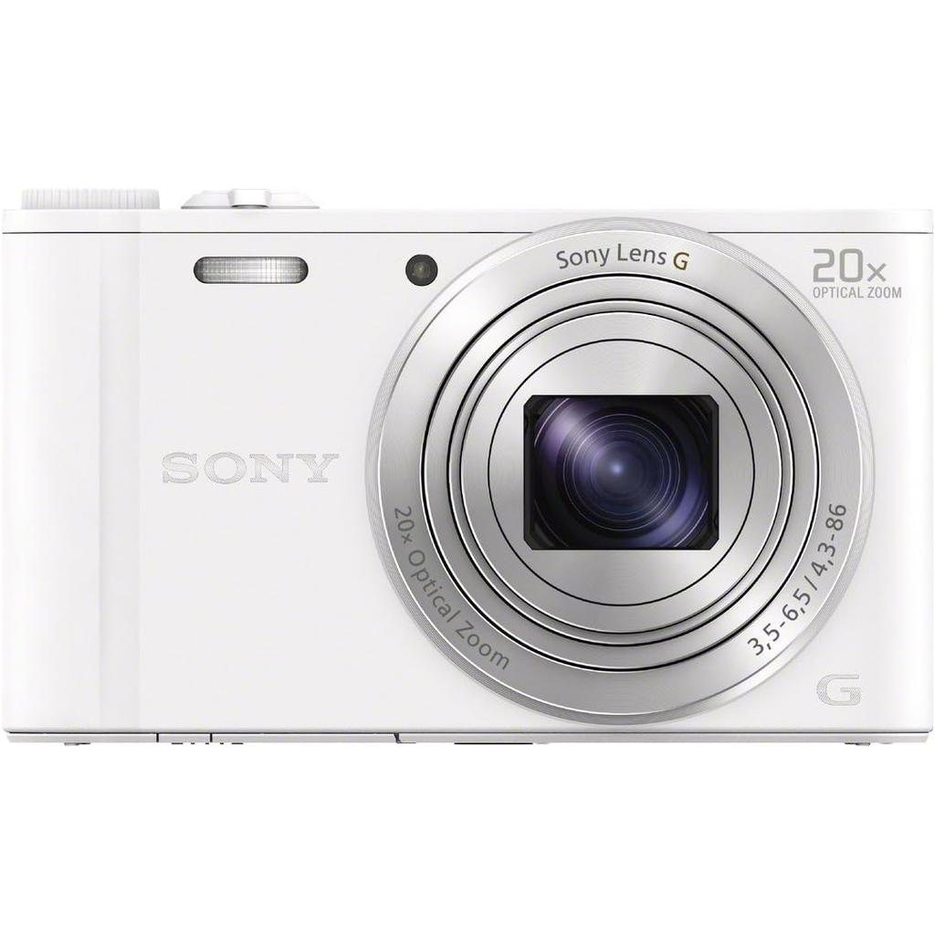 Compact WX-350 - Blanc + Sony 20x Optical zoom Lens G f/3.5-6.5