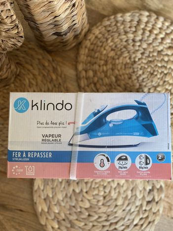 Fer à repasser vapeur Klindo Neuf - Comme neuf sur Beebs