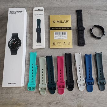 Samsung Galaxy Watch 4 Classic 46mm noir + accessoires