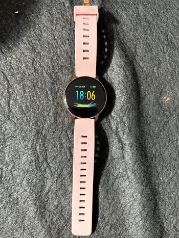 Montre connecté rose femme