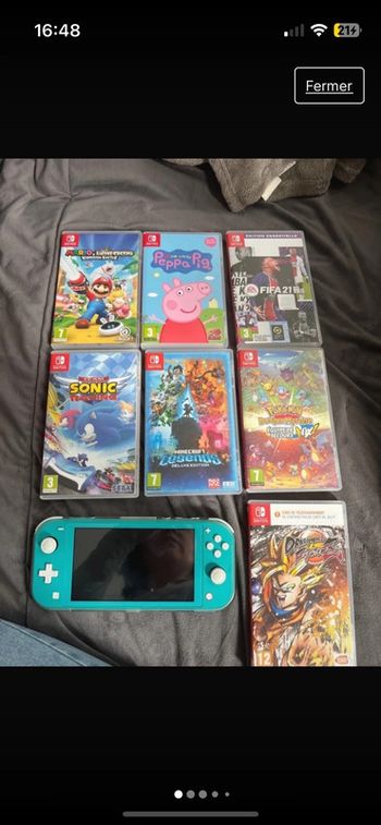 Lot console Nintendo Switch lite