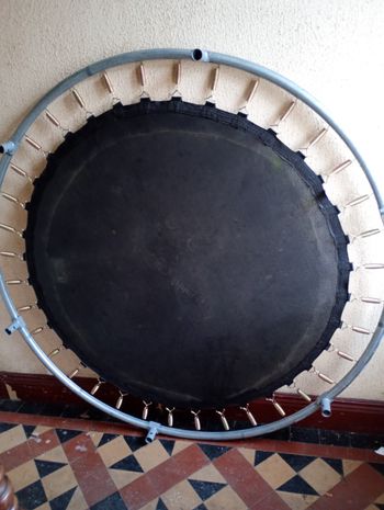 Trampoline happy garden rose 180 cm - Bon état sur Beebs