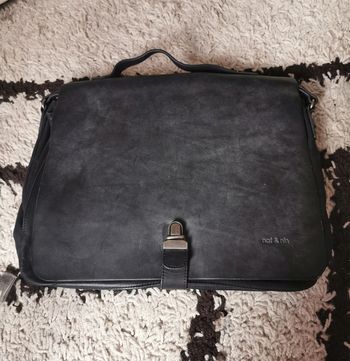 Sacoche cartable en cuir Nat & Nin