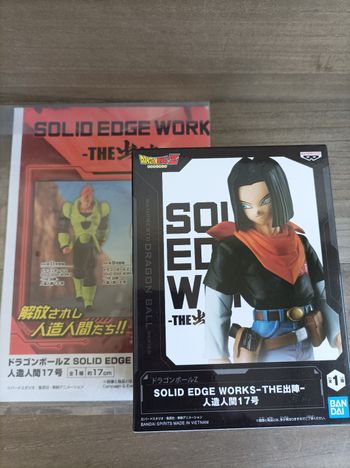 Figurine Android C-17 + poster Dragon Ball Z DBZ Banpresto solid edge works Bandai Namco