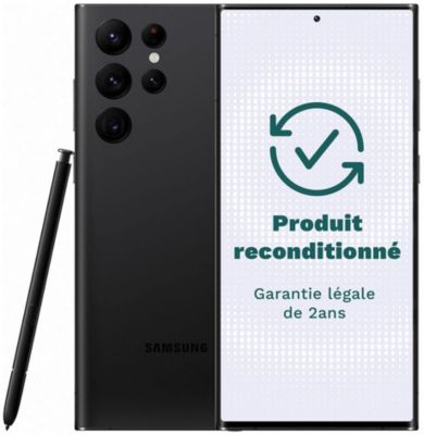 Smartphone SAMSUNG Galaxy S22 Ultra 5G Noir 128Go Excellent État - Comme neuf -  reconditionné disponible sur Boulanger