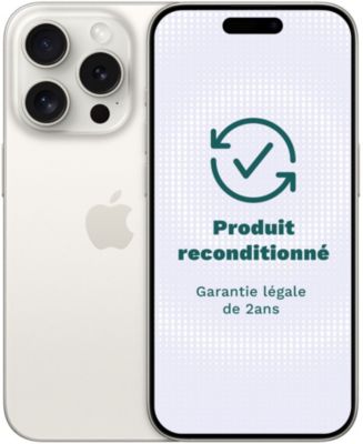 Acheter Smartphone APPLE iPhone 15 Protitane Blanc 256Go Excellent État avec Batterie Neuve - Comme neuf - 749,99 € Smartphone APPLE iPhone 15 Protitane Blanc 256Go Excellent État avec Batterie Neuve - Comme neuf - reconditionné disponible sur Boulanger