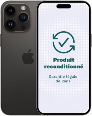 Smartphone APPLE iPhone 14 Pro Max Noir 128Go Excellent État avec Batterie Neuve - Comme neuf -  reconditionné disponible sur Boulanger