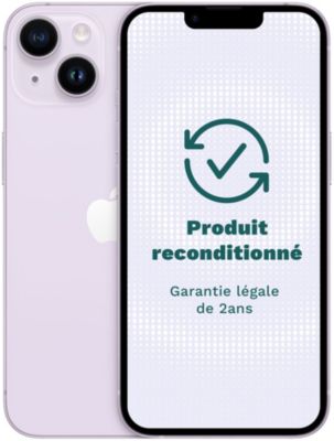 Smartphone APPLE iPhone 14 Mauve 128Go Excellent État - Comme neuf -  reconditionné disponible sur Boulanger