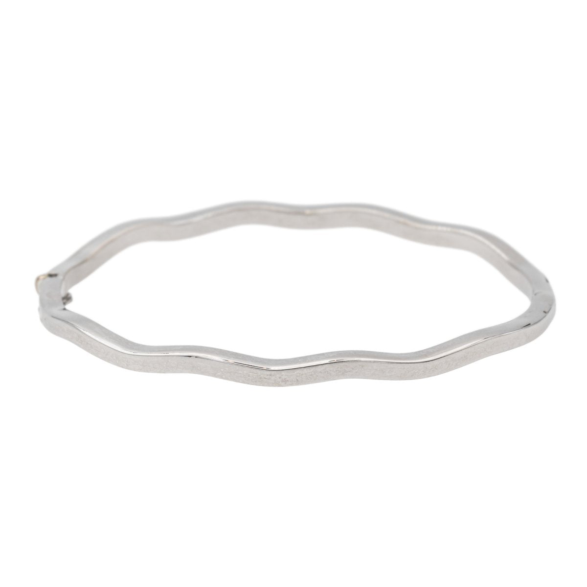 Bracelet Jonc Or blanc