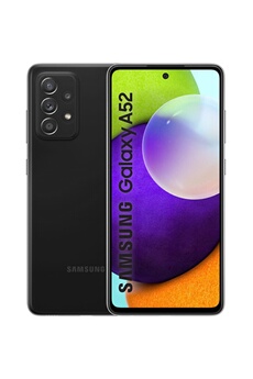 Galaxy A52 - 4G smartphone - double SIM - RAM 6 Go / Mémoire interne 128 Go - microSD slot - OLED display - 6.5"" - 2400 x 1080 pixels - 4x caméras État correct - Samsung reconditionné disponible sur Darty