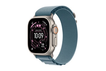 Watch Ultra 3 GPS + Cellular 49mm Boitier en Titane Naturel avec Boucle Alpine Bleu Clair - Medium Très bon état - Apple reconditionné disponible sur Darty