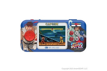 Console rétrogaming Pocket Player PRO Super Street Fighter II Blanc et Orange Bon état - Just For Games reconditionné disponible sur Darty