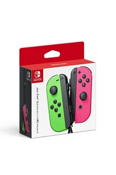 Paire de manettes Joy-Con Switch Vert Néon et Rose Néon Bon état - Nintendo reconditionné disponible sur Darty