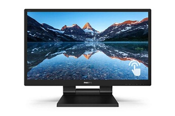 242B9T - Ecran LED - 24"" - écran tactile - 1920 x 1080 Full HD (1080p) @ 60 Hz - IPS - 250 cd/m² - 1000:1 - 5 ms - HDMI, DVI-D, VGA, DisplayPort - Bon état - Philips reconditionné disponible sur Darty