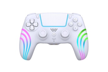 Manette sans fil pour PS4 et PC Rainbow Led Blanc Bon état - N/A reconditionné disponible sur Darty