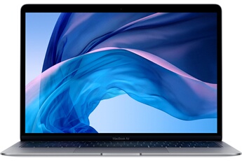 Apple MacBook Air 13.3"" LED 128 Go SSD 8 Go RAM Intel Core i5 bicour à 1.6 GHz Gris Sidéral État correct - Apple reconditionné disponible sur Darty