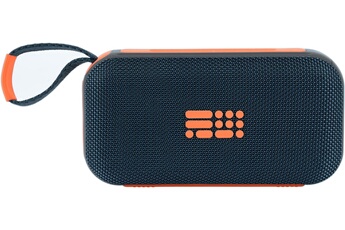 Enceinte bluetooth lumineuse - PARTY - Bleu et orange