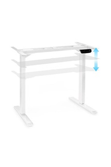 Multidesk Comfort Bureau électrique à hauteur & largeur réglable - Blanc Bon état - OneConcept reconditionné disponible sur Darty