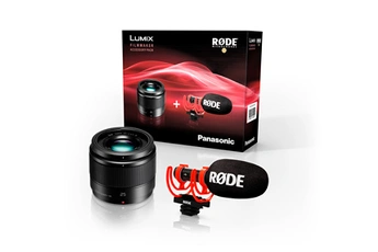 Kit accessoires pour Lumix Micro 4/3 : Lumix 25mm F1.7 + Micro Vidéomicro 2 Bon état - Panasonic reconditionné disponible sur Darty