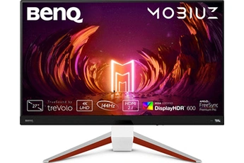 Mobiuz EX2710U - Ecran LCD - 27"" - 3840 x 2160 4K @ 144 Hz - IPS - 600 cd/m² - 1000:1 - DisplayHDR 600 - 1 ms - 2xHDMI, DisplayPort - haut-parleurs Bon état - BenQ reconditionné disponible sur Darty