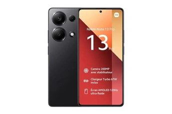 Redmi Note 13 Pro - 4G smartphone - double SIM - RAM 8 Go / Mémoire interne 256 Go - microSD slot - OLED display - 6.67"" - 2400 x 1080 pixels - (120