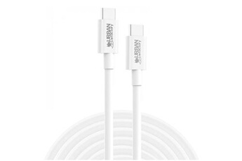 CABLE USB-C VERS USB-C 2M E-MARK 100W BLANC Bon état - Urban Factory reconditionné disponible sur Darty