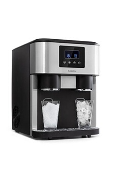 Machine à glaçons & glace pilée - 18kg /24h - 2 tailles de cube - Argent Bon état - Klarstein reconditionné disponible sur Darty