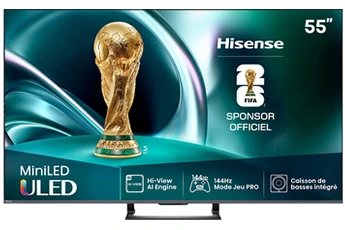Mini LED 55U79Q 139 cm 2025 Bon état - Hisense reconditionné disponible sur Darty