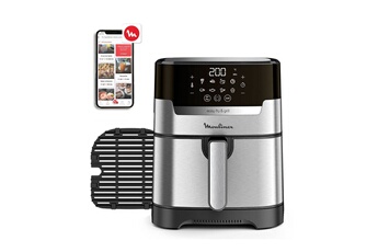EASY FRY & GRILL DIGITAL 2 EN 1 FRITEUSE SANS HUILE AIR FRYER INOX EZ505D10 Bon état - Moulinex reconditionné disponible sur Darty