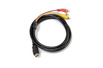 Vshop câble hdmi vers rca 1. 5 m hdmi vers 3rca vidéo audio av component câble adaptateur convertisseur pour hdtv dvd de pc Bon état - N/A reconditionné disponible sur Darty