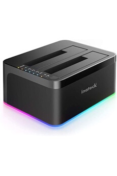 Station d'Accueil Disque Dur RGB SATA vers USB 3,0, avec la Fonction de Clone Hors-Ligne, pour HDDs et SSDs 2,5 et 3,5 Pouces, UASP Soutenu Bon état - Inateck reconditionné disponible sur Darty